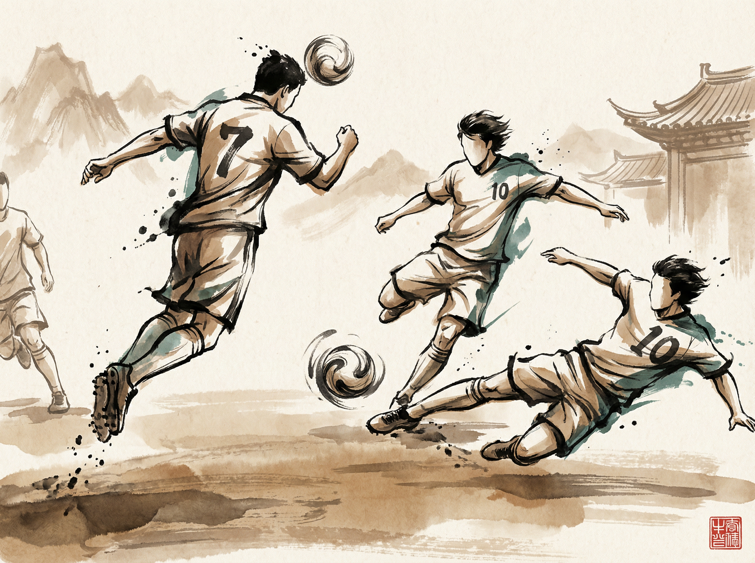 东升国际 - 赛事投注厅水墨背景